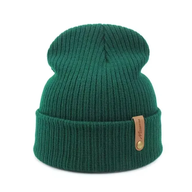 leather patch beanie 3