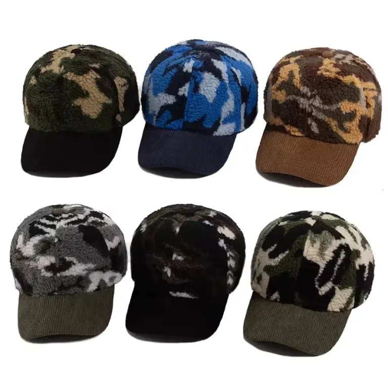 plush cap with corduroy brim (4)